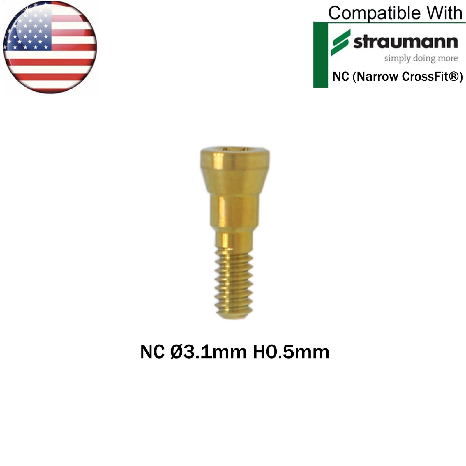 US Dental NC/RC Healing Abutment Closure Caps Mini Regular Fit Straumann ITI BLT