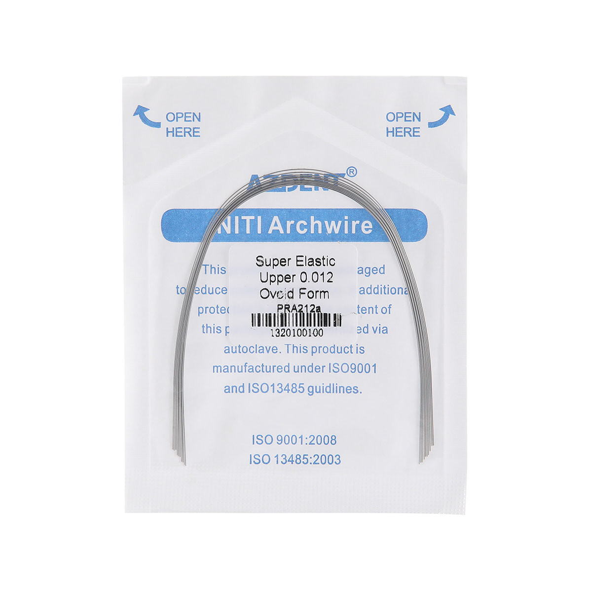 AZDENT Dental Ortho Brackets Braces Mini MBT Roth.022 Hook 345 /NITI Arch Wires