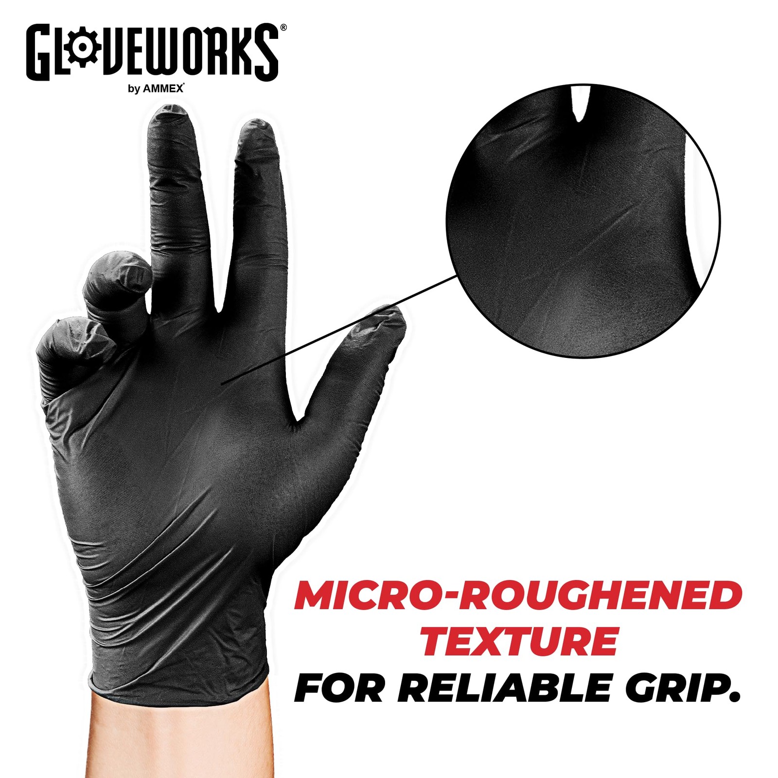 Black Nitrile Gloves 5 Mil Disposable for Food Service, Cooking, Professional…