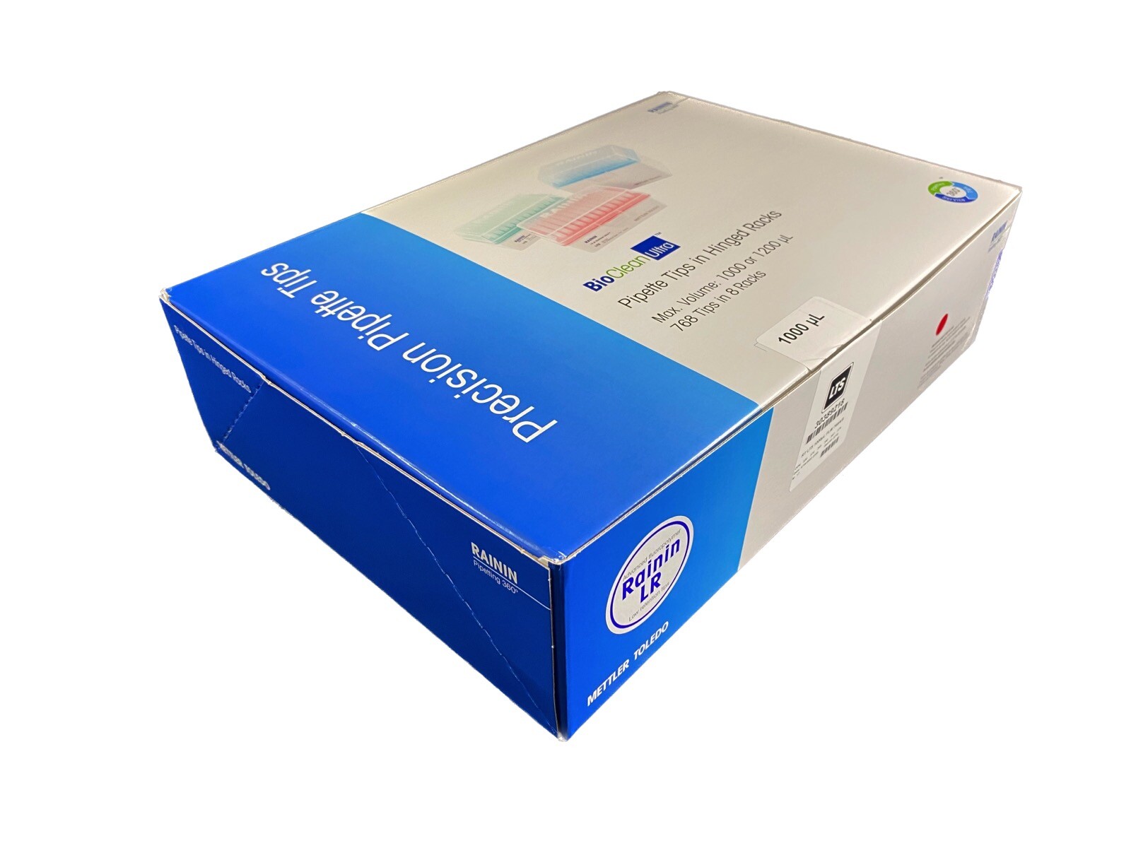METTLER TOLEDO 1000µL LTS LiteTouch Racked Pipette Tips 30389218 (672/cs)