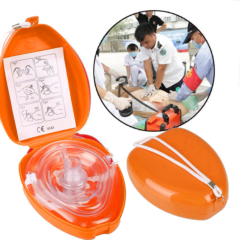 1 pcs Elysaid Emergency CPR First AID shield one-way valve breathing mask CPR