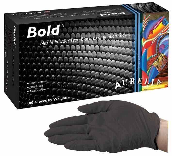 AURELIA black nitrile gloves (100)
