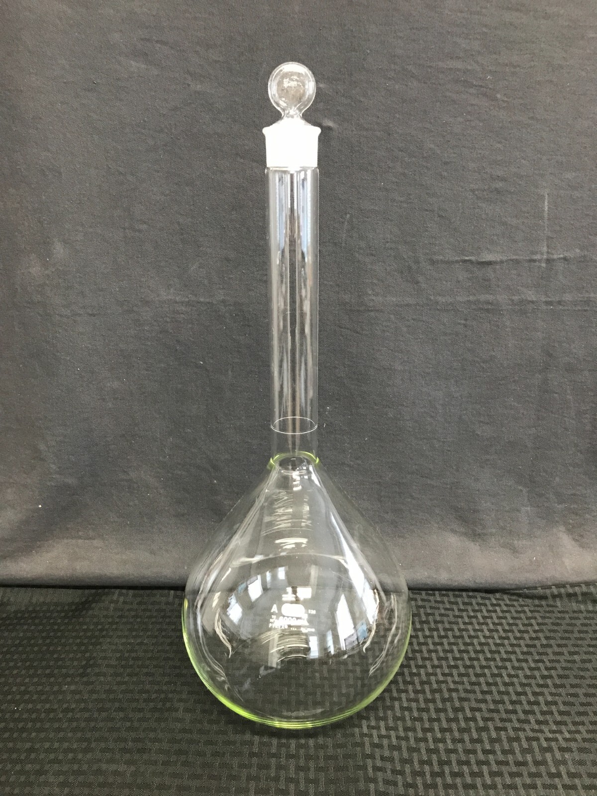 Corning PYREX Class A Glass 6000mL Volumetric Flask Long Neck #38 Stopper 5640