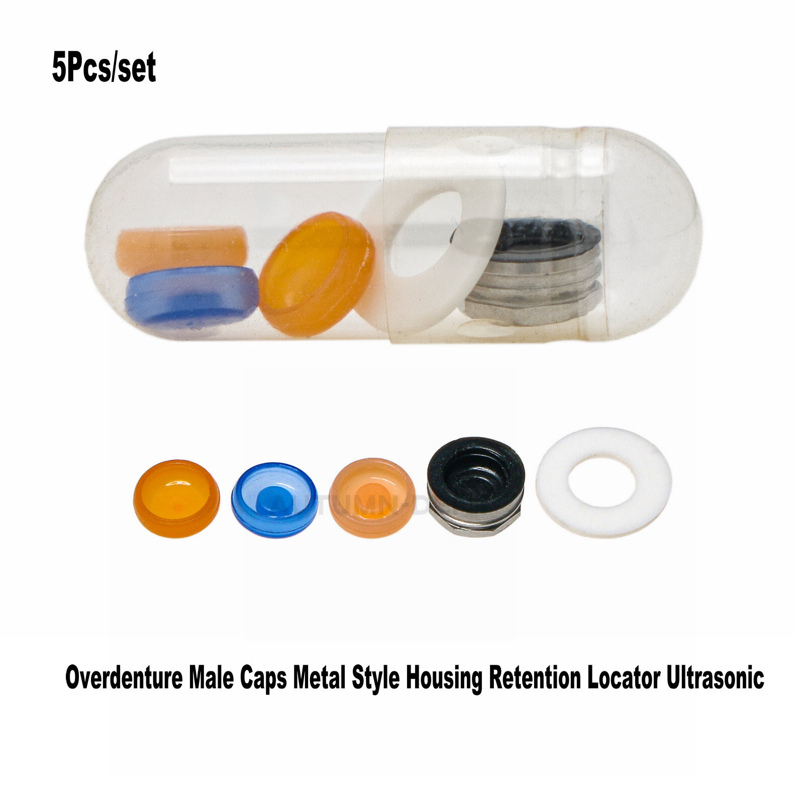 Overdenture Male Caps Metal Style Housing Retention Locat or Ultrasonic 2.4 lbs
