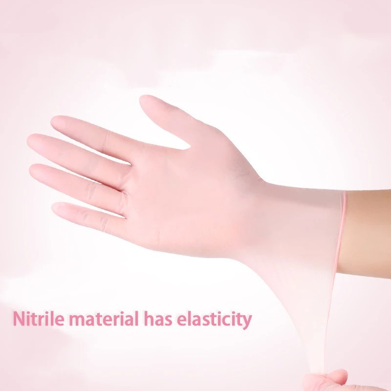 200pc Nitrile Disposable Gloves Powder Free Latex Free Tattoo Cleaning Hair Dye