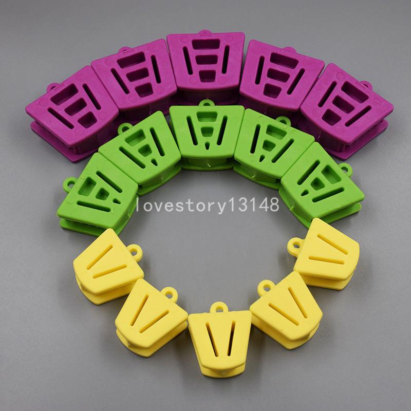 10/20/50 Pcs Dental Silicone Latex Mouth Prop Bite Blocks Purple Green Yellow