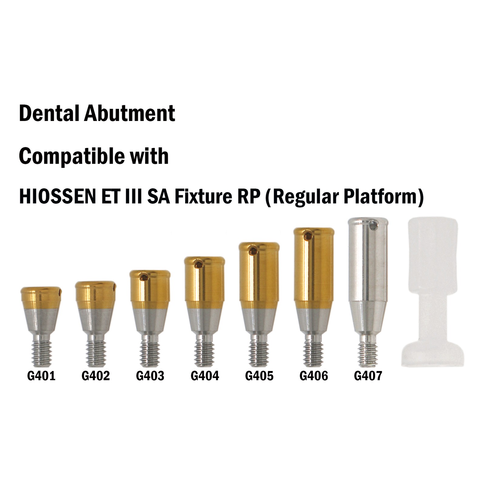 US Dental Locator Overdenture Abutment & Caps Fits Nobel/Hiossen/Zimmer/MIS/TSV