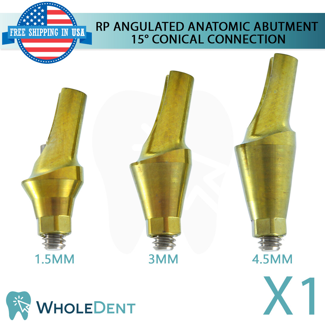 X1 RP Conical Connection Angulated Anatomic Abutment 15° Dental Instrument Tool