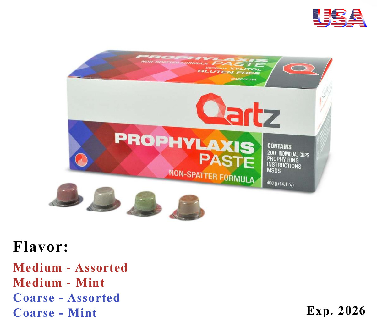 PROPHY PASTE CUPS 200/BOX Exp. 2026-10