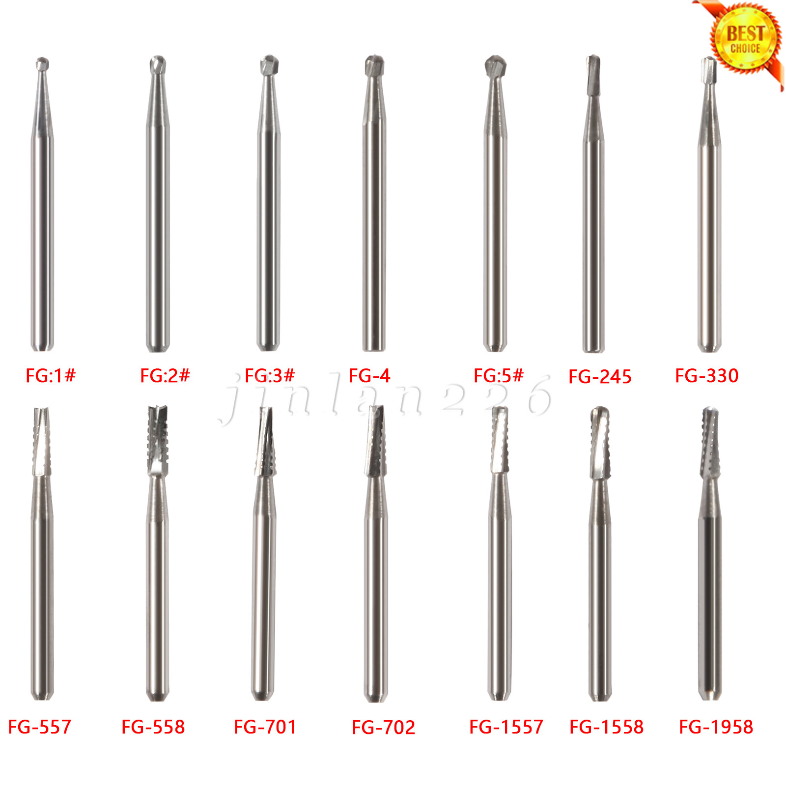 Carbide Bur Friction Grip 100pk Dental, Made In China FG Bur all sizes 557, 330