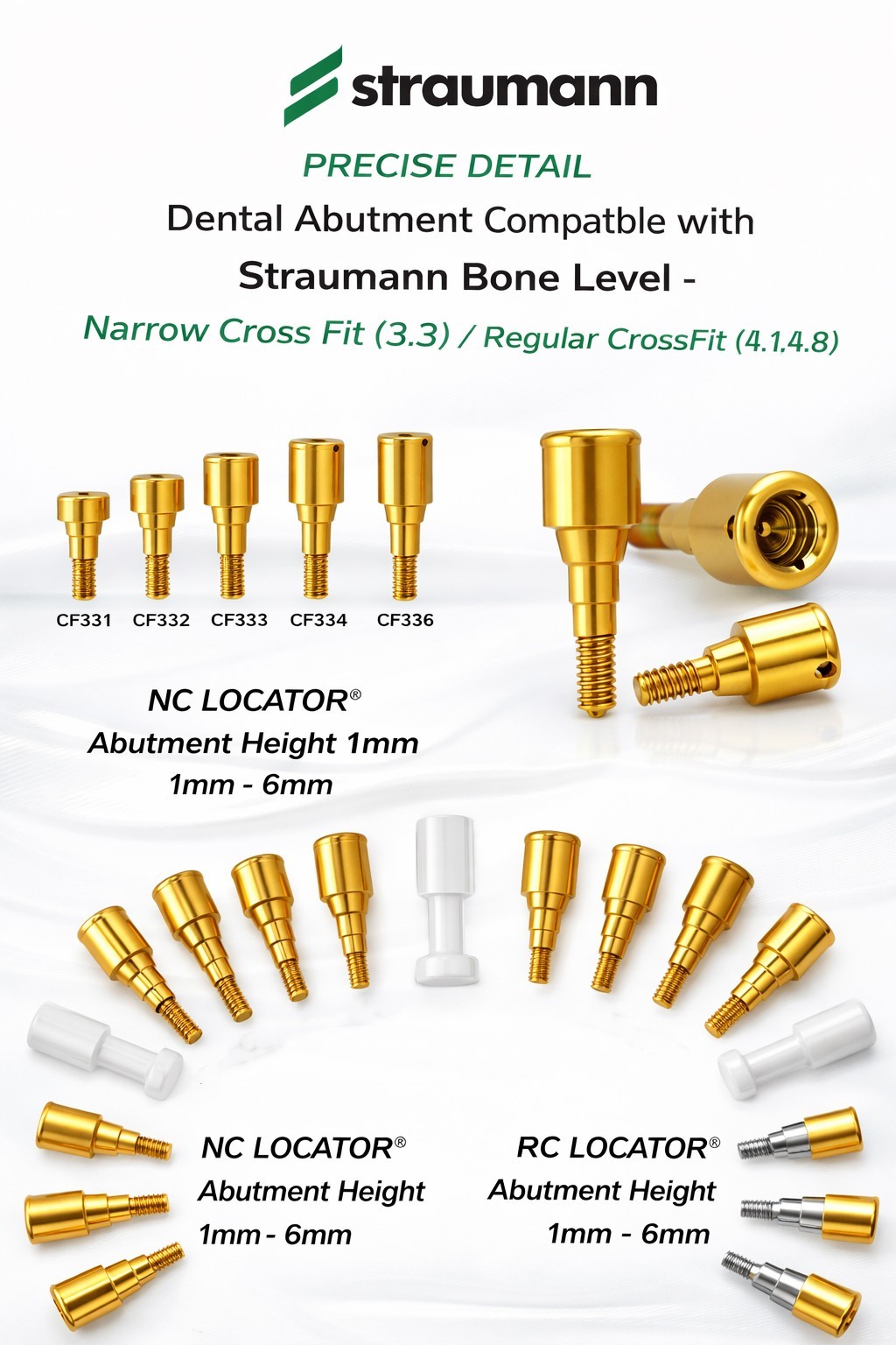 US Dental Locator Abutment Multiple Implant Hiosse/Nobel/Zimmer/BioHorizons/ITI