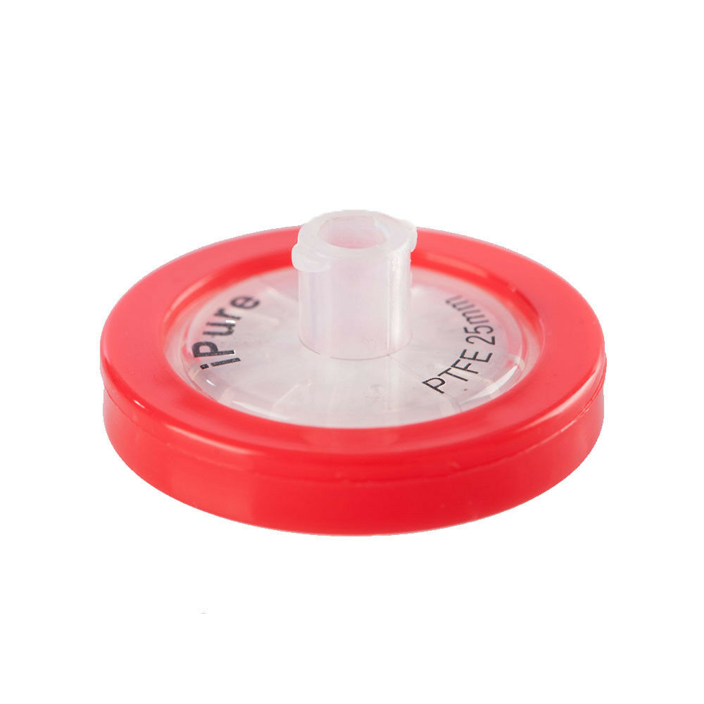 300pcs Syringe Filter PTFE Membrane 25mm 0.45μm Size Biomed School No-Sterile PP