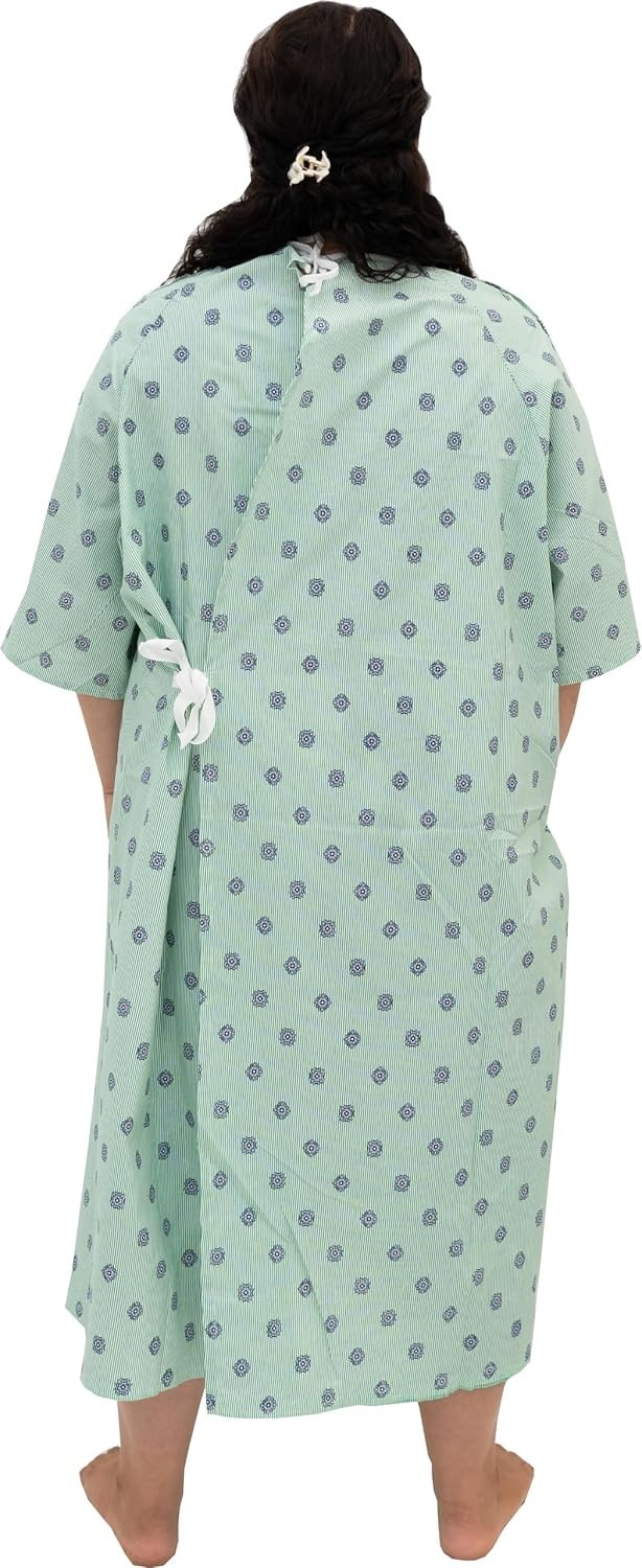 3 Pack – Hospital Gown IV Snap Sleeves – One Size Fits All Large – 2XL – Tie …