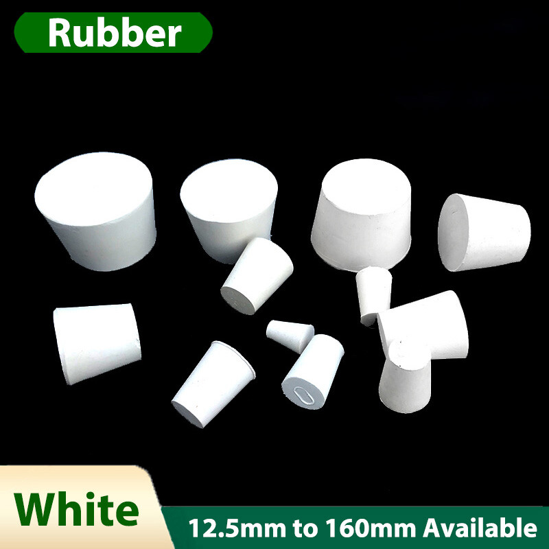 Rubber Stopper Bottle White Seal Plug Pipe Tube Hole Bung Tapered 12.5mm-160mm