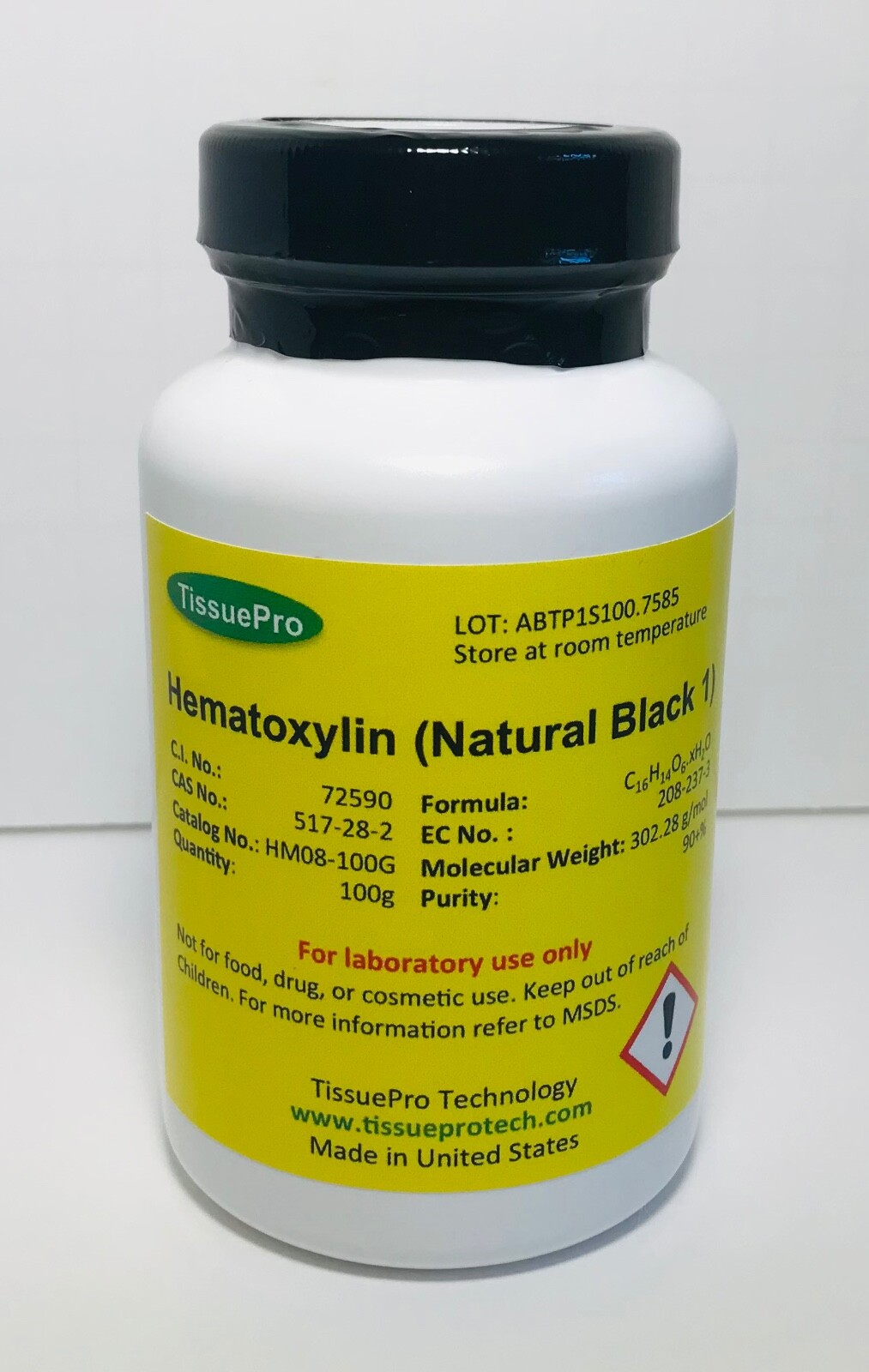 100G Hematoxylin (Natural black1) (CI 75290) for R&D, Purity 90+