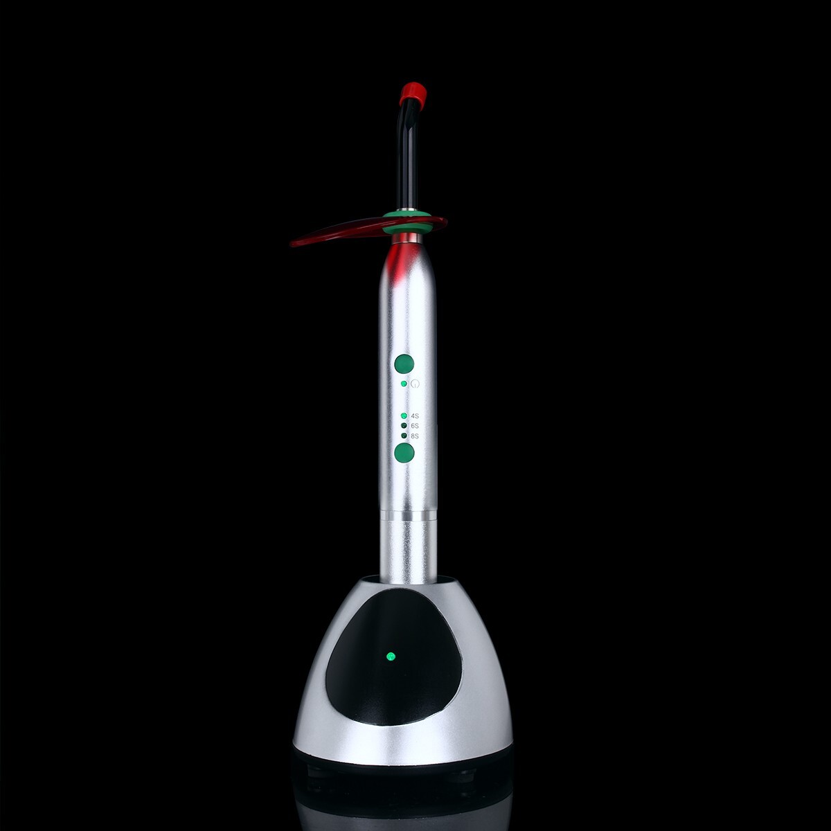 AZDENT Dental Wireless LED Curing Light Resin Cure Lamp 2700mw/c㎡ Silver