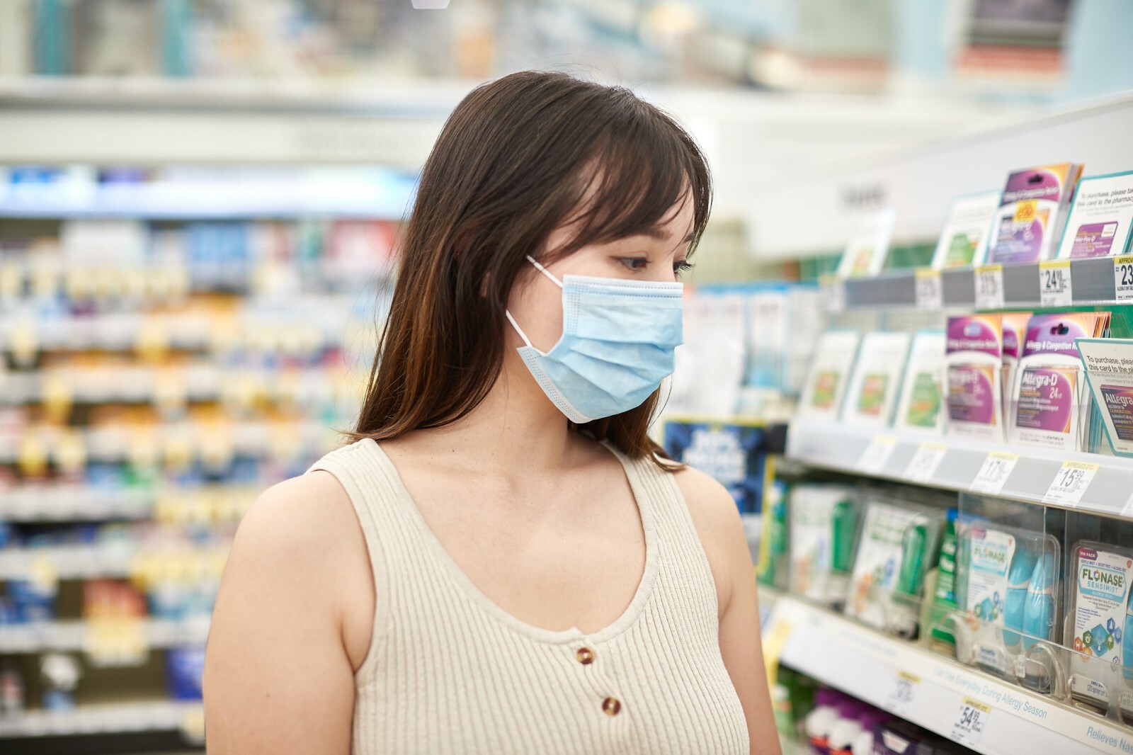 50 Pcs Face Mask Non Medical Surgical Dental Disposable 3ply Earloop Mouth Cover