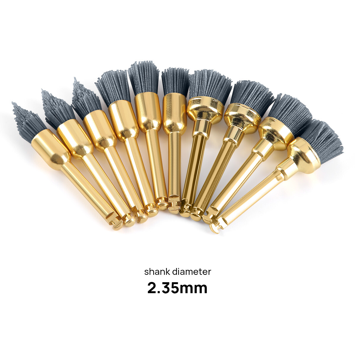 Dental Polishing Brush Bowl Brush Flat Type Polishing Polisher Prophy Brushes