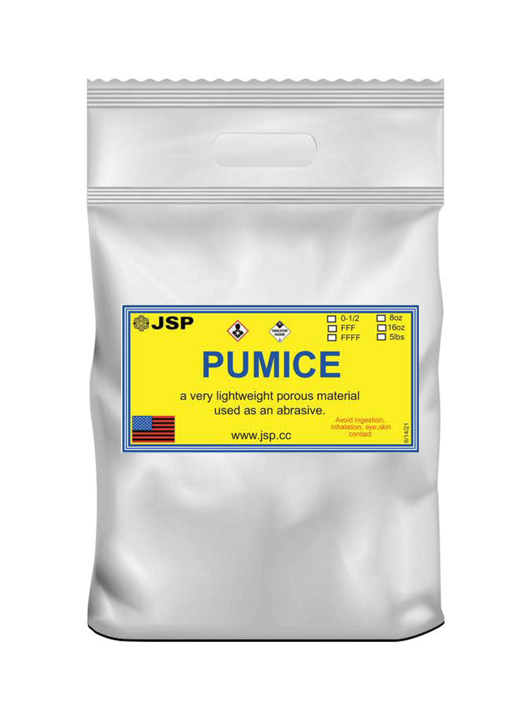 PUMICE POWDER 1/2 (50-140 mesh) 16 ounces