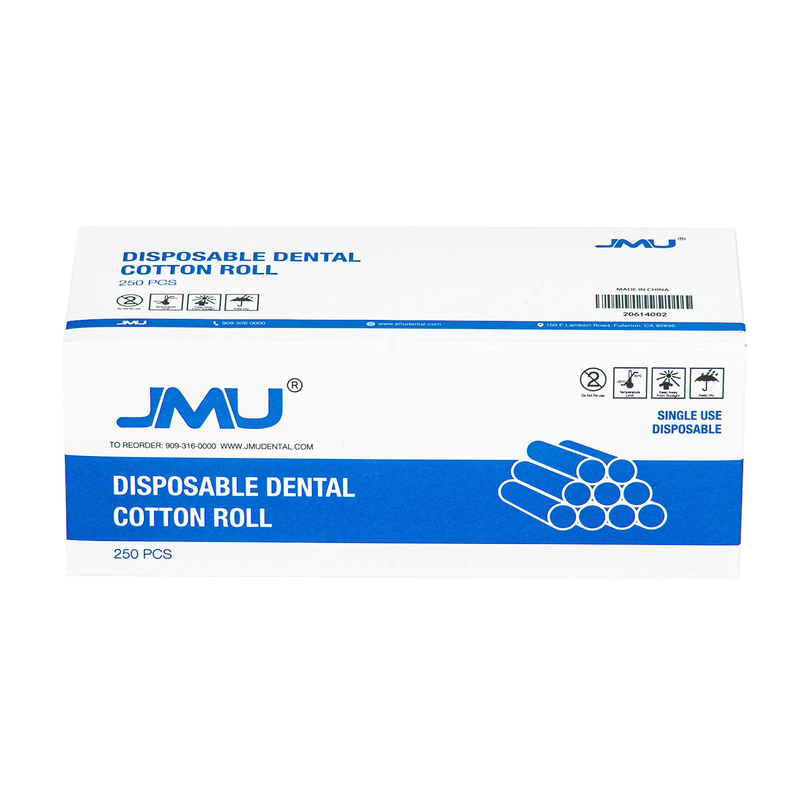 #2 Medium Cotton Rolls 1.5” High Absorbent Dental Mouth Rolls Nosebleed Plugs