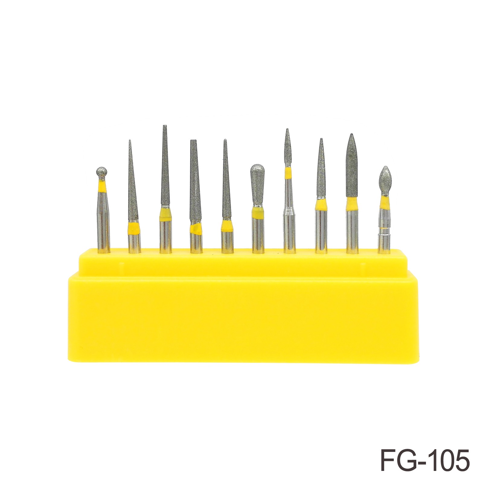 Dental Diamond Bur Composite Polishing Kit Cutter For High Speed Handpiece FG1.6