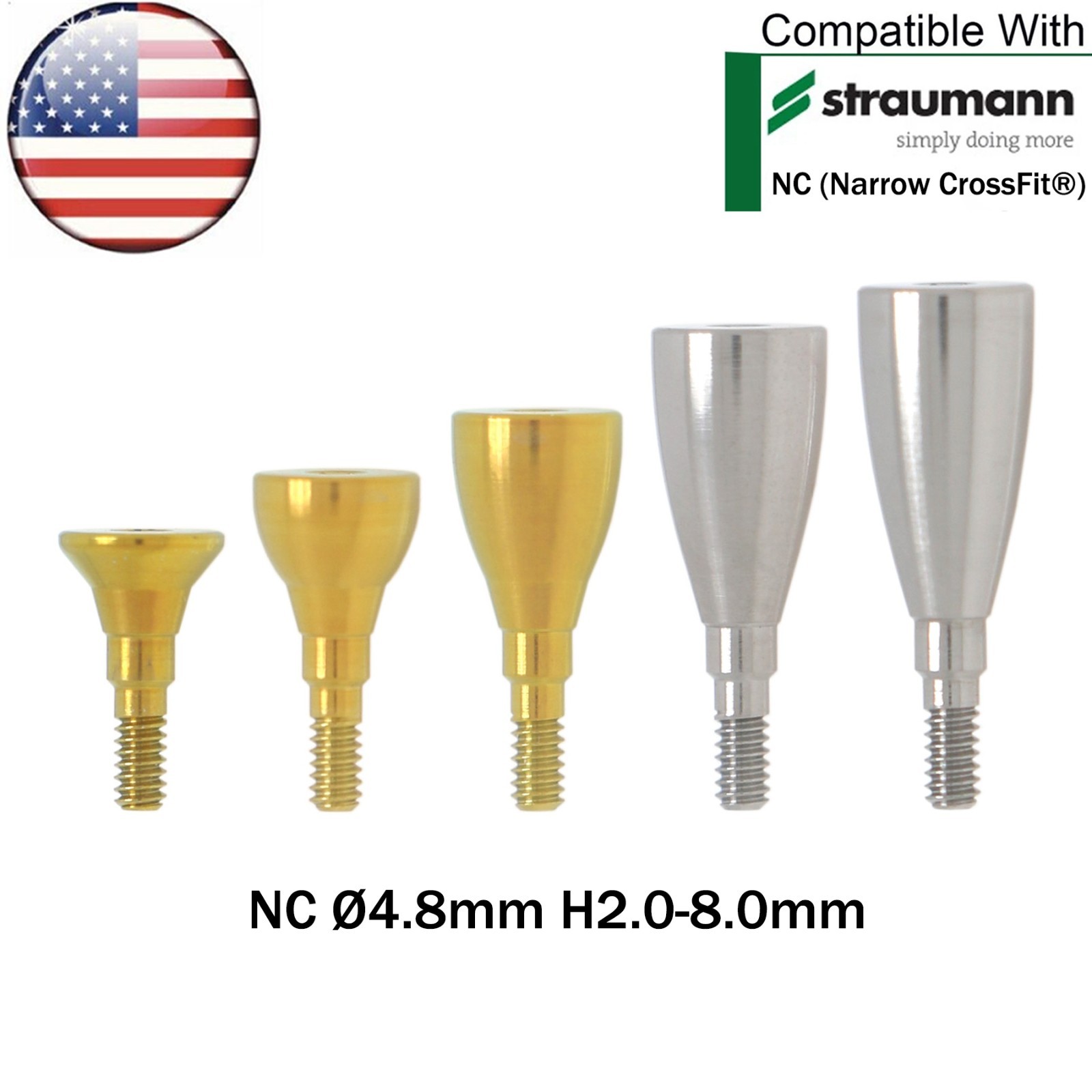 For Straumann ITI Healing Abutment & Transfer Impression Open Closed Tray NC/RC