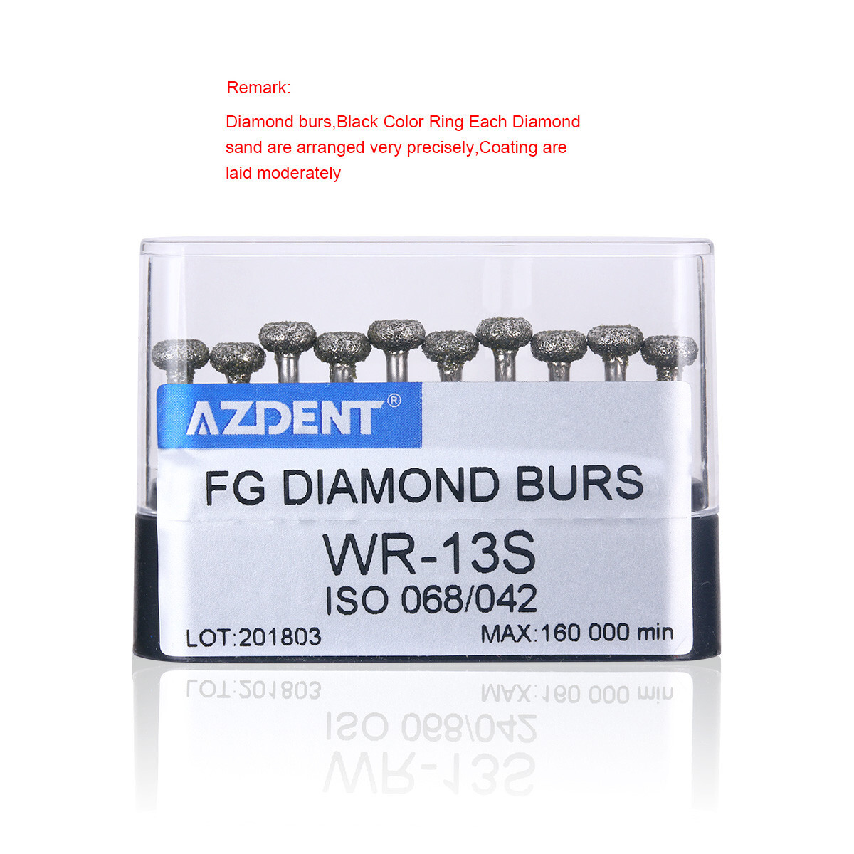 100Pcs AZDENT Dental Super Coarse FG Diamond Burs Fit For High Speed Handpiece