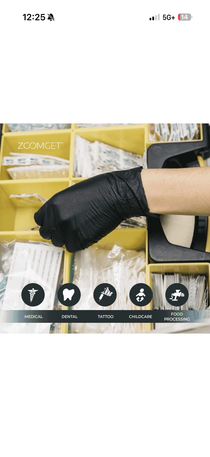AMMEX Black Nitrile Exam Gloves, Case of 1000, 3 Mil, Size Large, Latex Free,