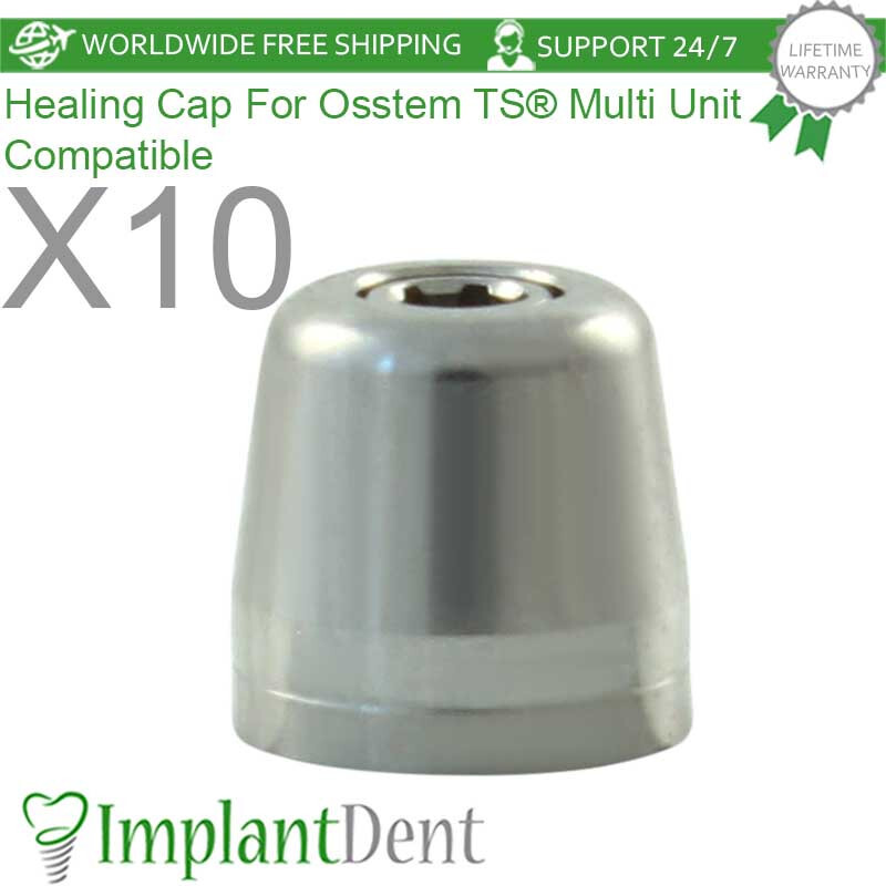 10x Dental Healing Cap 4.75mm For Multi Prosthetic 0sstem Compatible