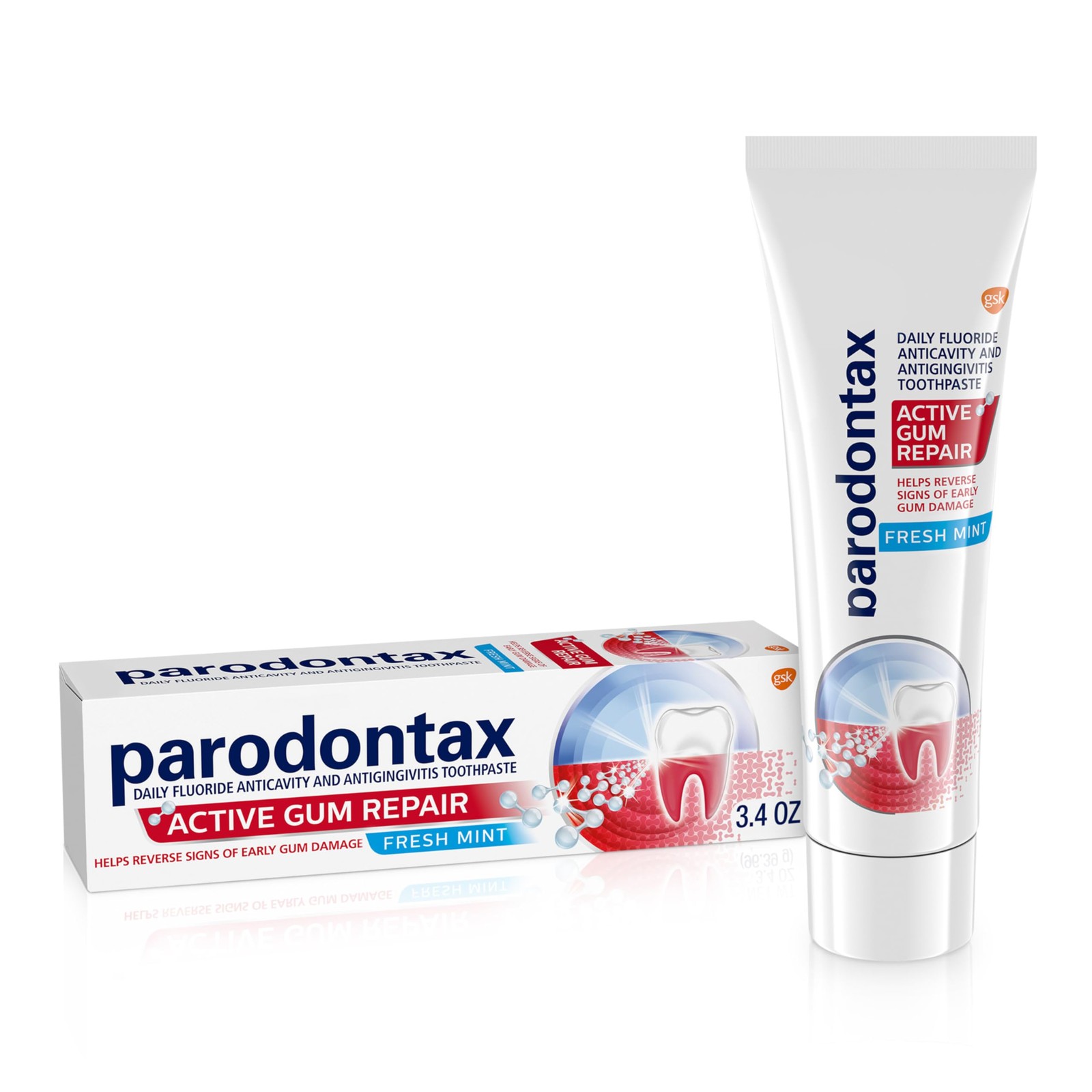 Parodontax Active Gum Repair Toothpaste, Gum Toothpaste, Fresh Mint – 3.4