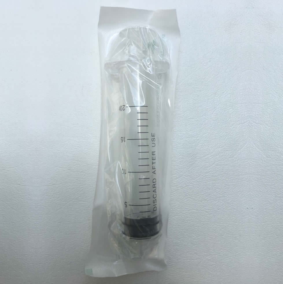 5 20ml Syringe Only with Luer Lock Tip Sterile Disposable Latex Free 20 cc NEW