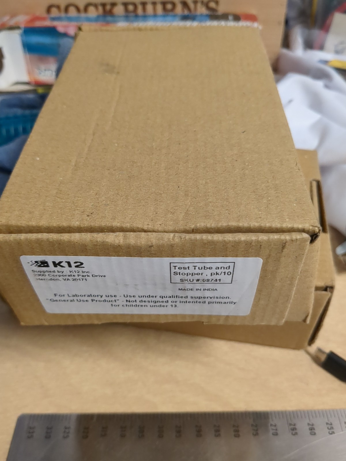 K12 Test Tube & Stopper, pk/10 general use product
