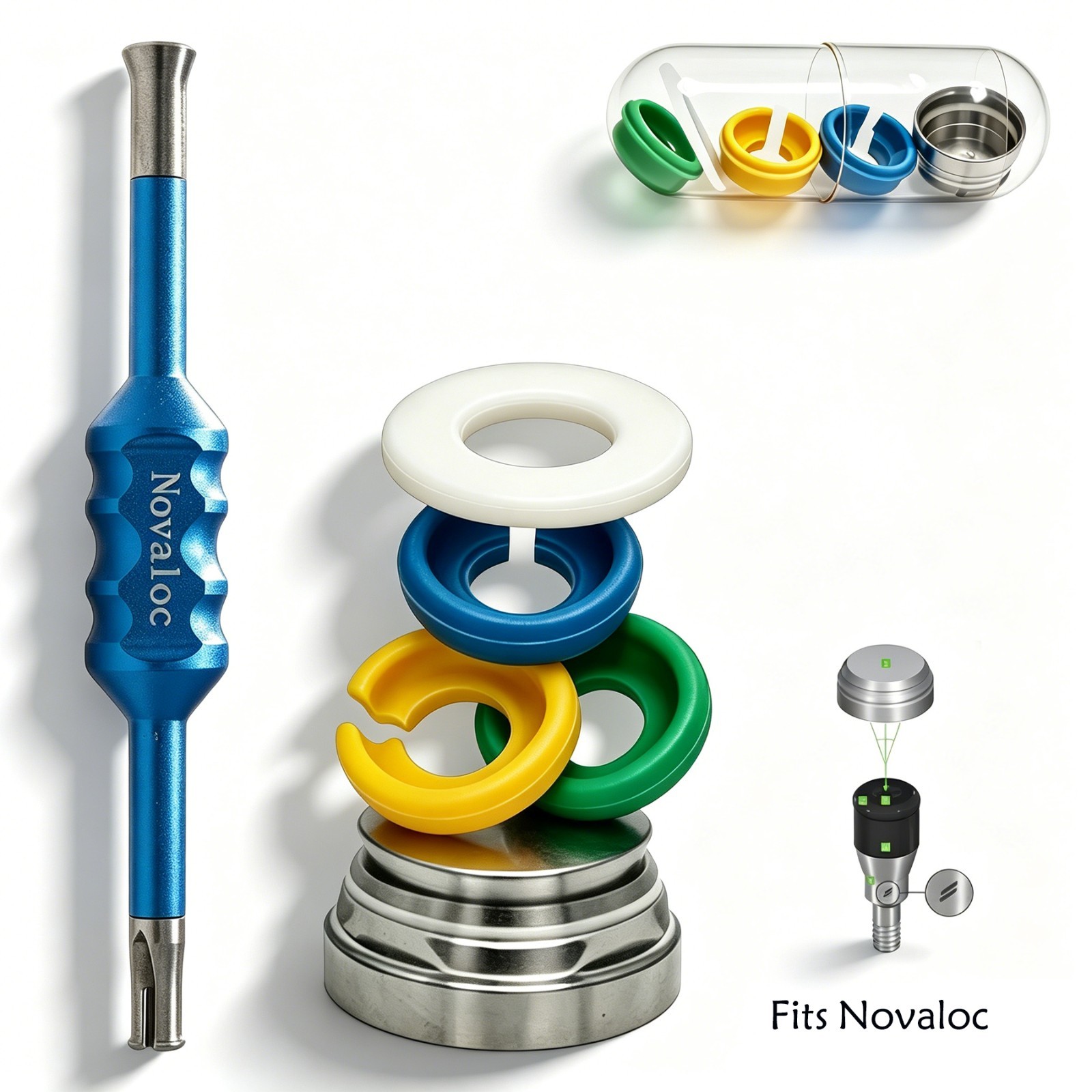 US Dental Novaloc Overdenture Retention Insert Mounting & Demounting Core Tool