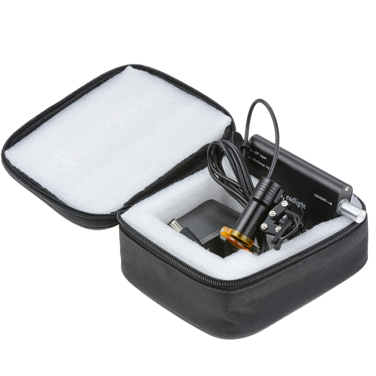 Dental 5W LED Headlight Lamp Metal Clip with Filter for Binocular Loupe US Stock