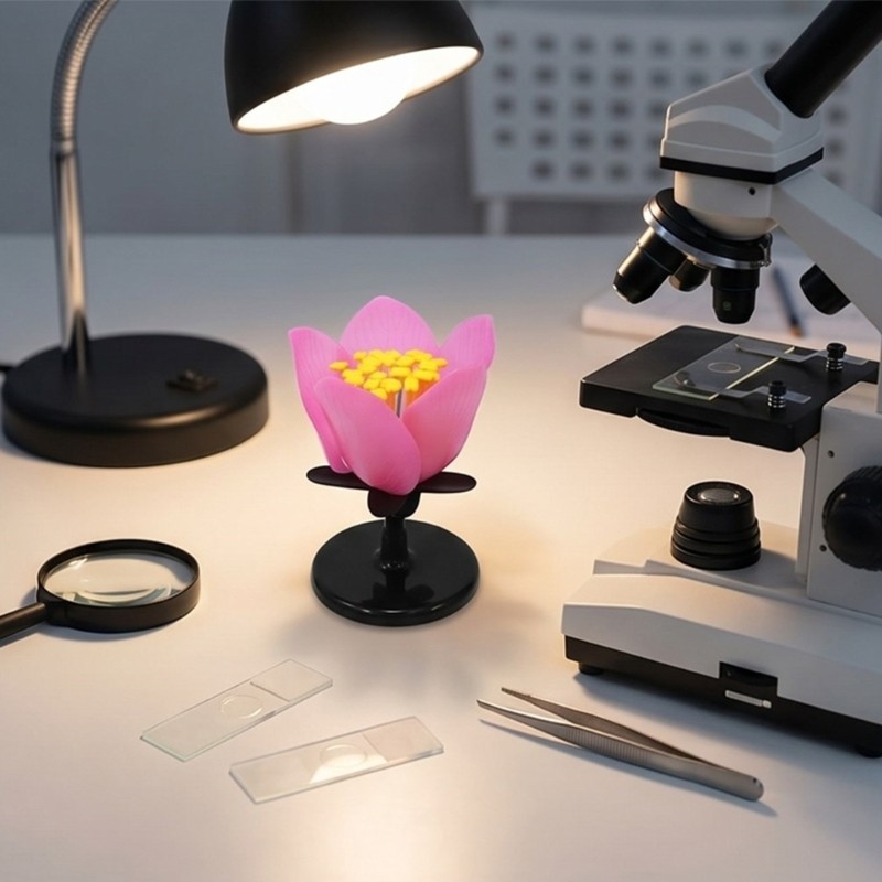 Enlarged Plastic Peach Flower Model Biology Teaching Aid For School Biology Lab