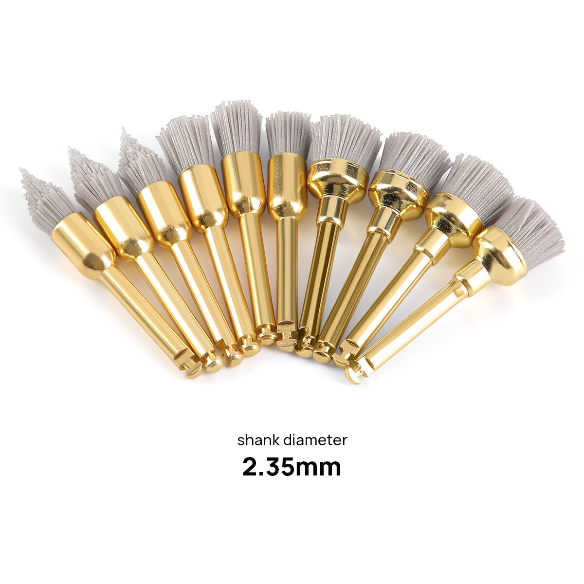 Dental Polishing Brush Bowl Brush Flat Type Polishing Polisher Prophy Brushes