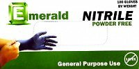 Emerald Nitrile Gloves Powder Free 6652 Large 100 Count