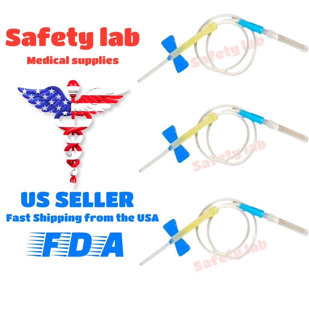 Safety Lab Blood Collection Sets,21g,23g,25g, 50/500(FDA)
