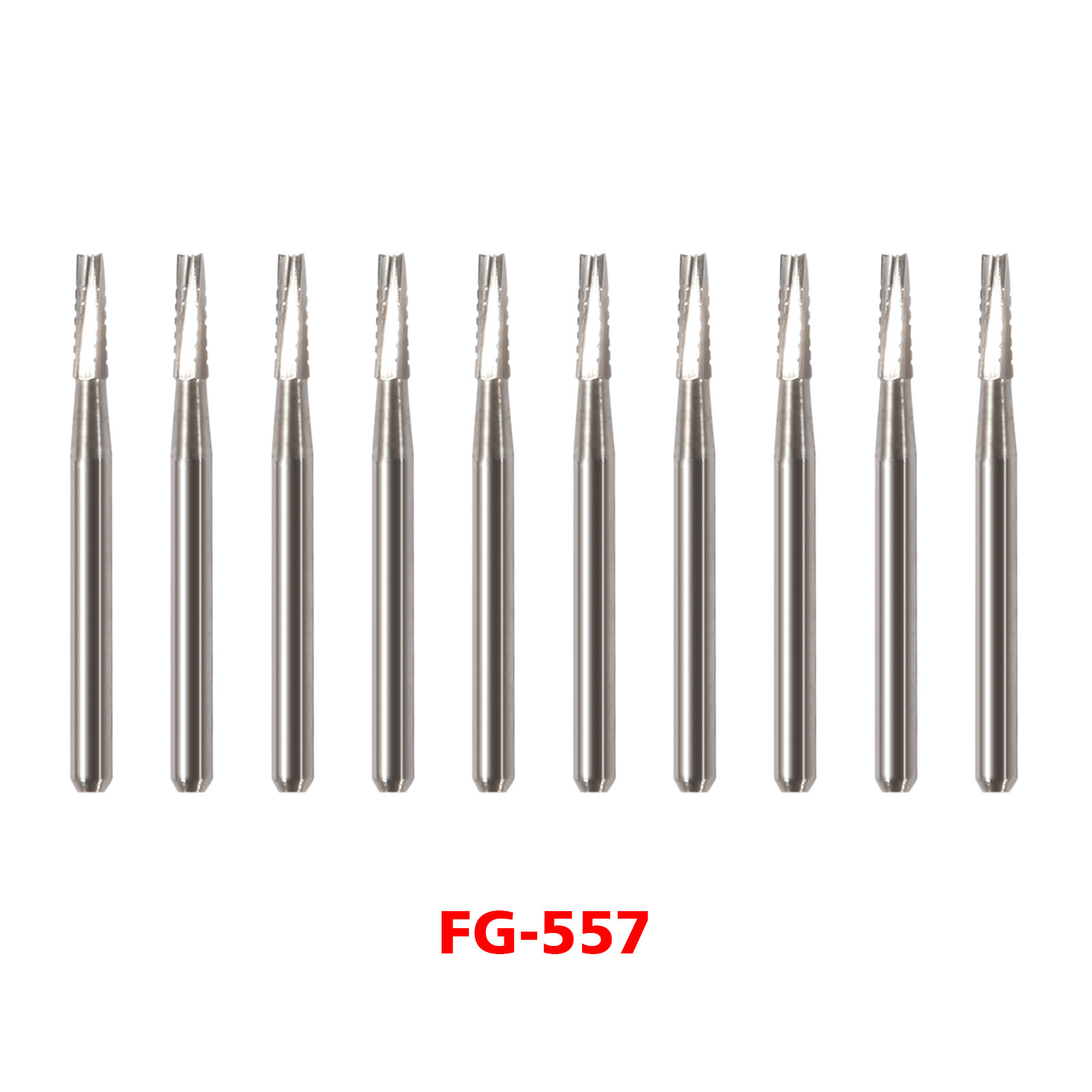 USA Dental Midwest FG #557 Clinic Length Cross Cut Carbide Burs 100/Pk（19mm）