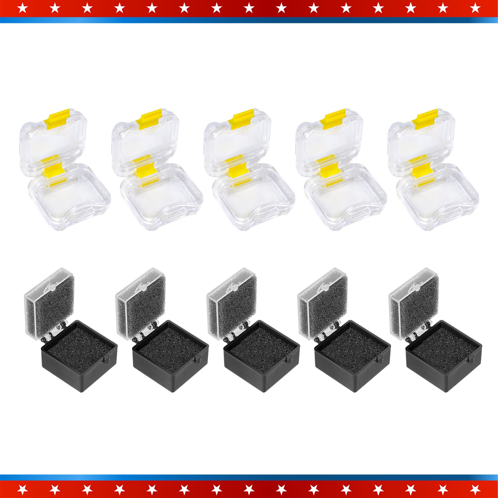 Dental Lab Crown/Bridge Boxes Storage Display Box with Membrane/Sponge Fillers