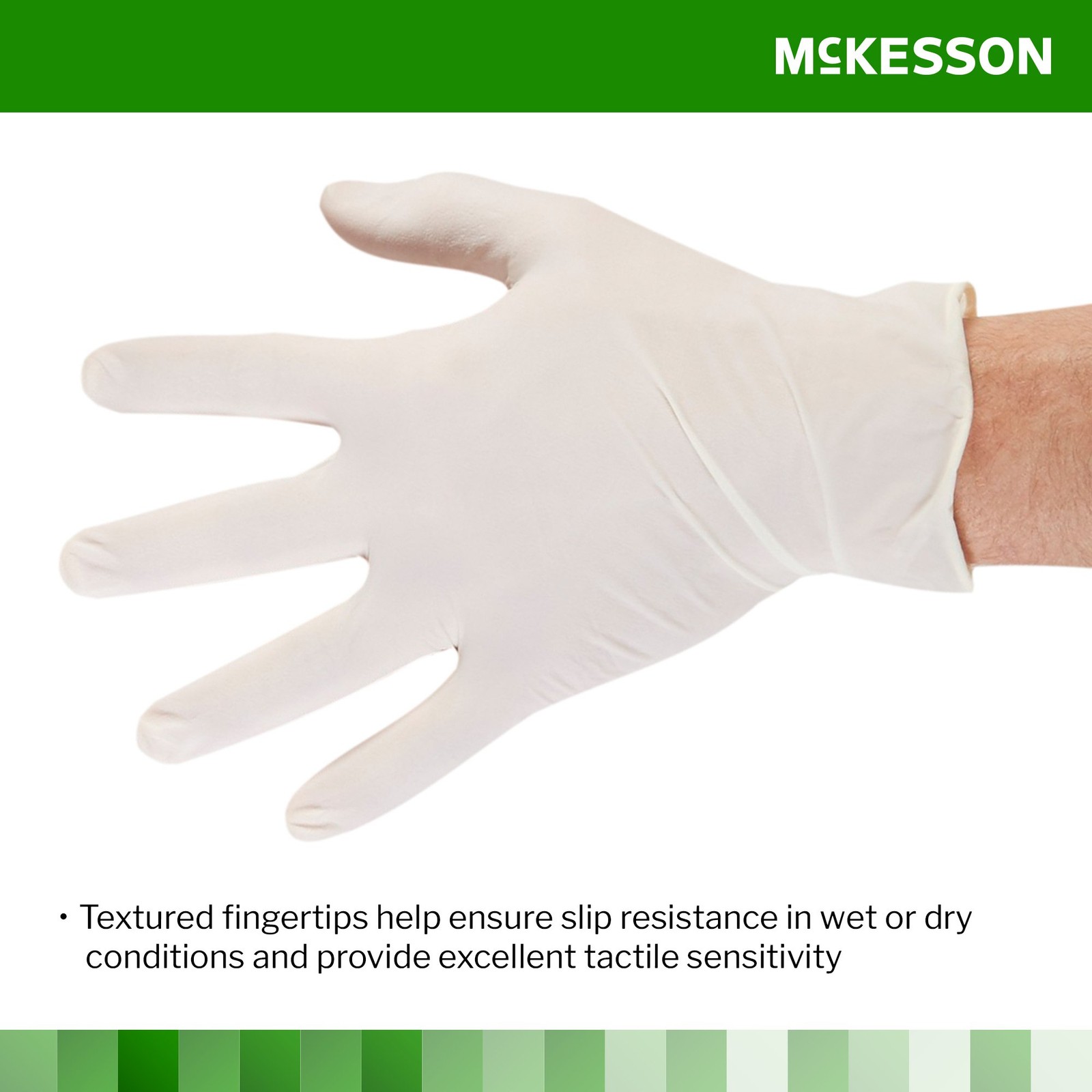 McKesson Confiderm Latex Exam Glove Standard Cuff Length X-LARGE 1000 per Case