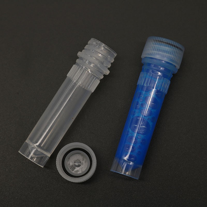 20x Small Plastic 1.5ml Small Vials Screw On Cap Clear Test Tube Mini Lab Bottle