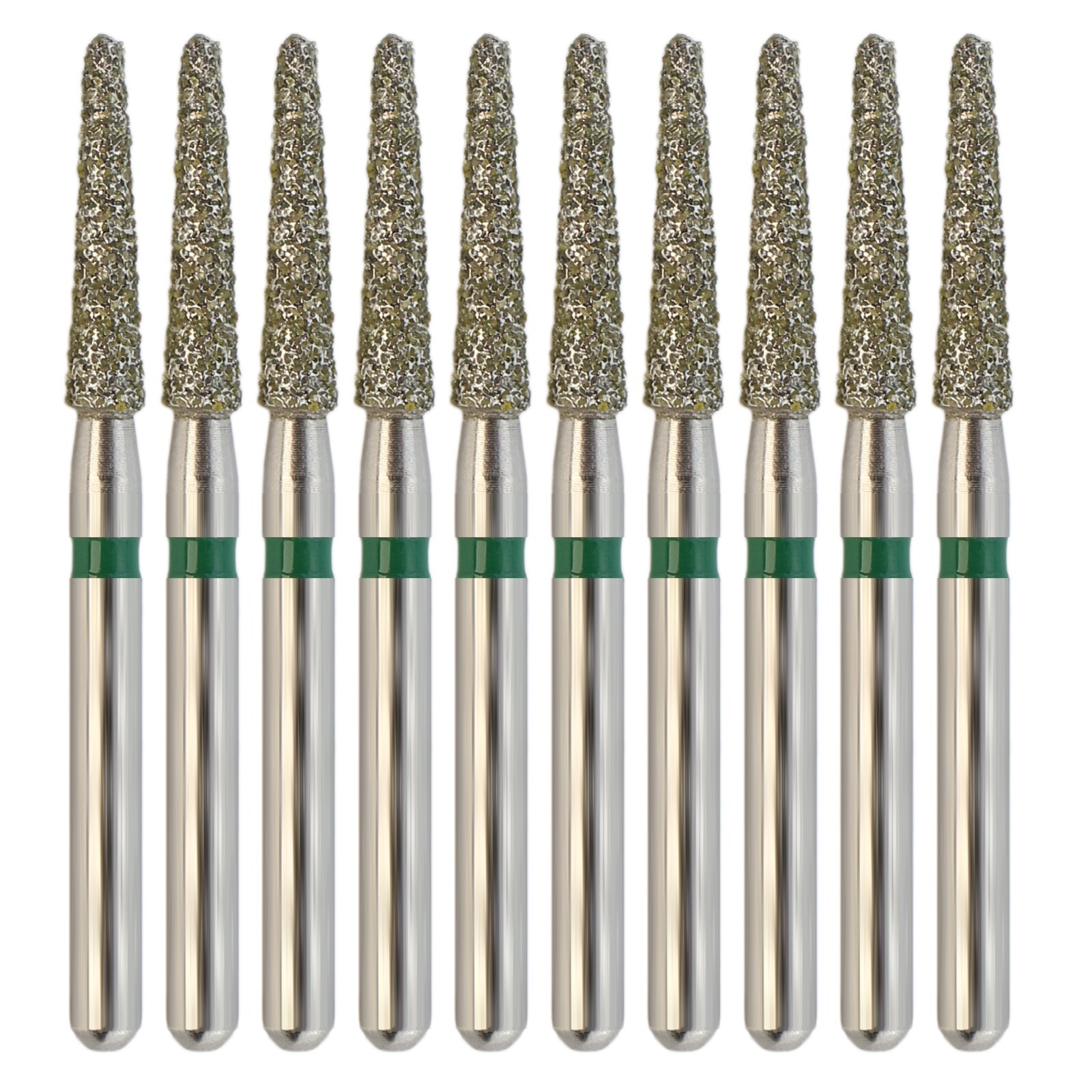 Dental Burs Diamond FG 856/018C Round End Taper Coarse Grit Green Friction Grip
