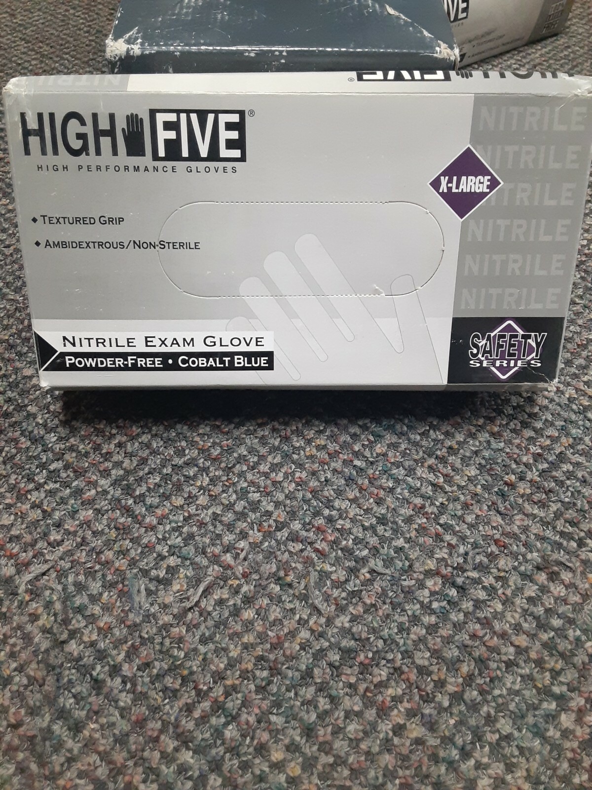 High Five Exam Grade Gloves – XLarge – 100ct – N274E – Powder Free Latex Free