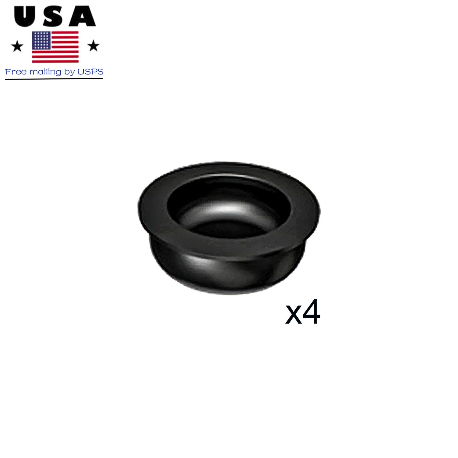 4Pcs fits Zest Locator Processing Retention Replacement Inserts Caps Black lab
