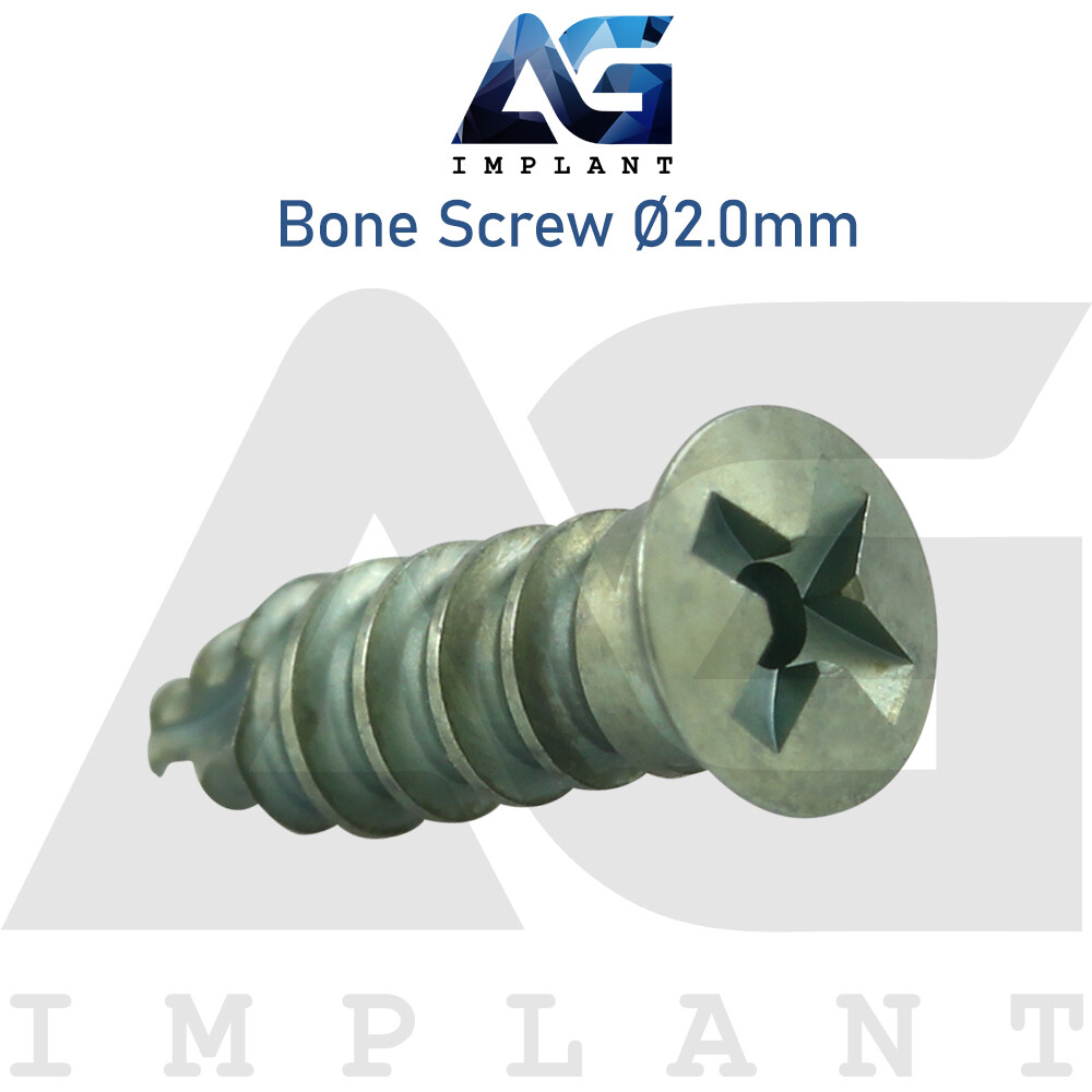 20 Titanium Screw Ø2.0mm Guided Regeneration GBR Dental Membrane Fix System