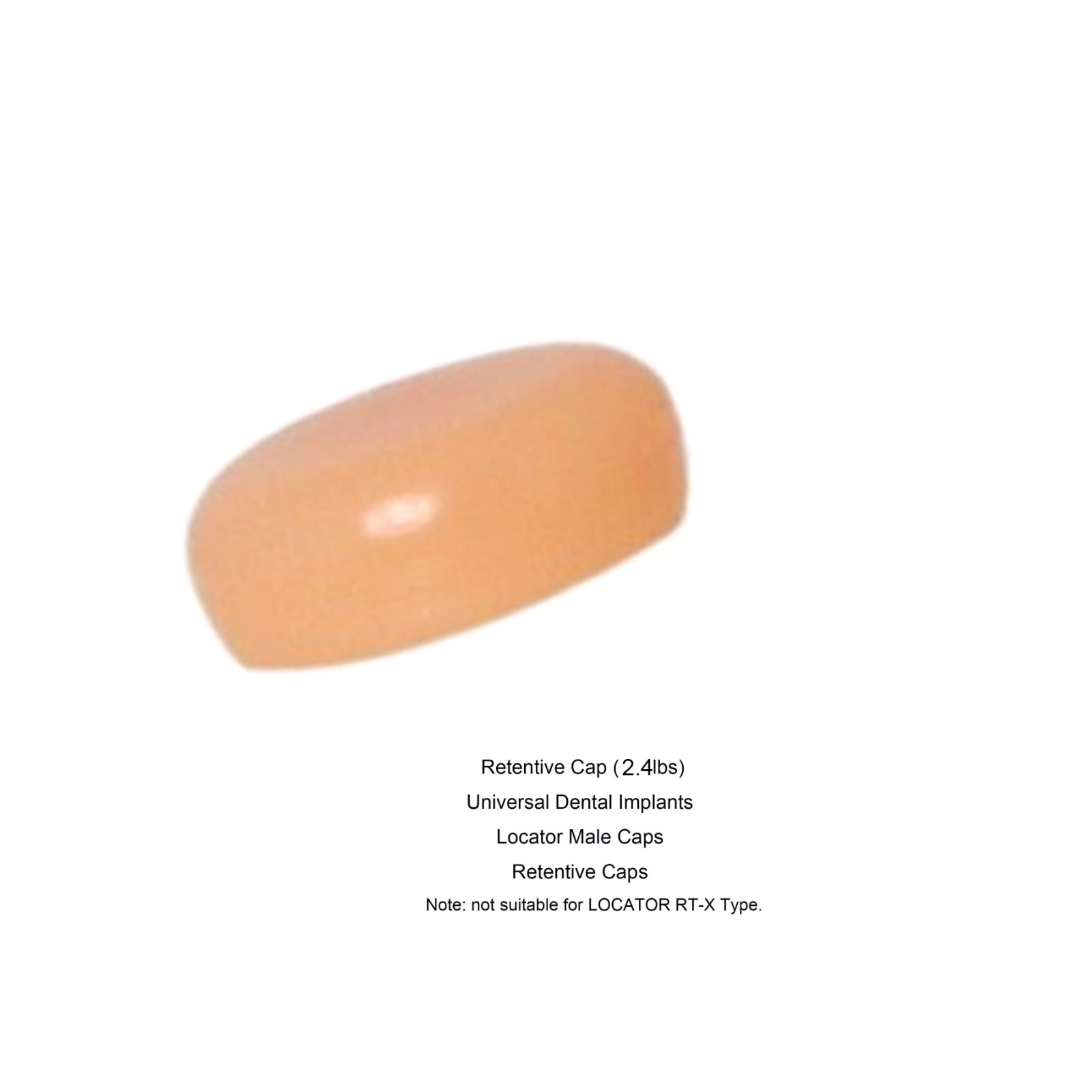 4Pcs Dental Attachment overdenture Replacement Male Cap Inserts for Zest Locator