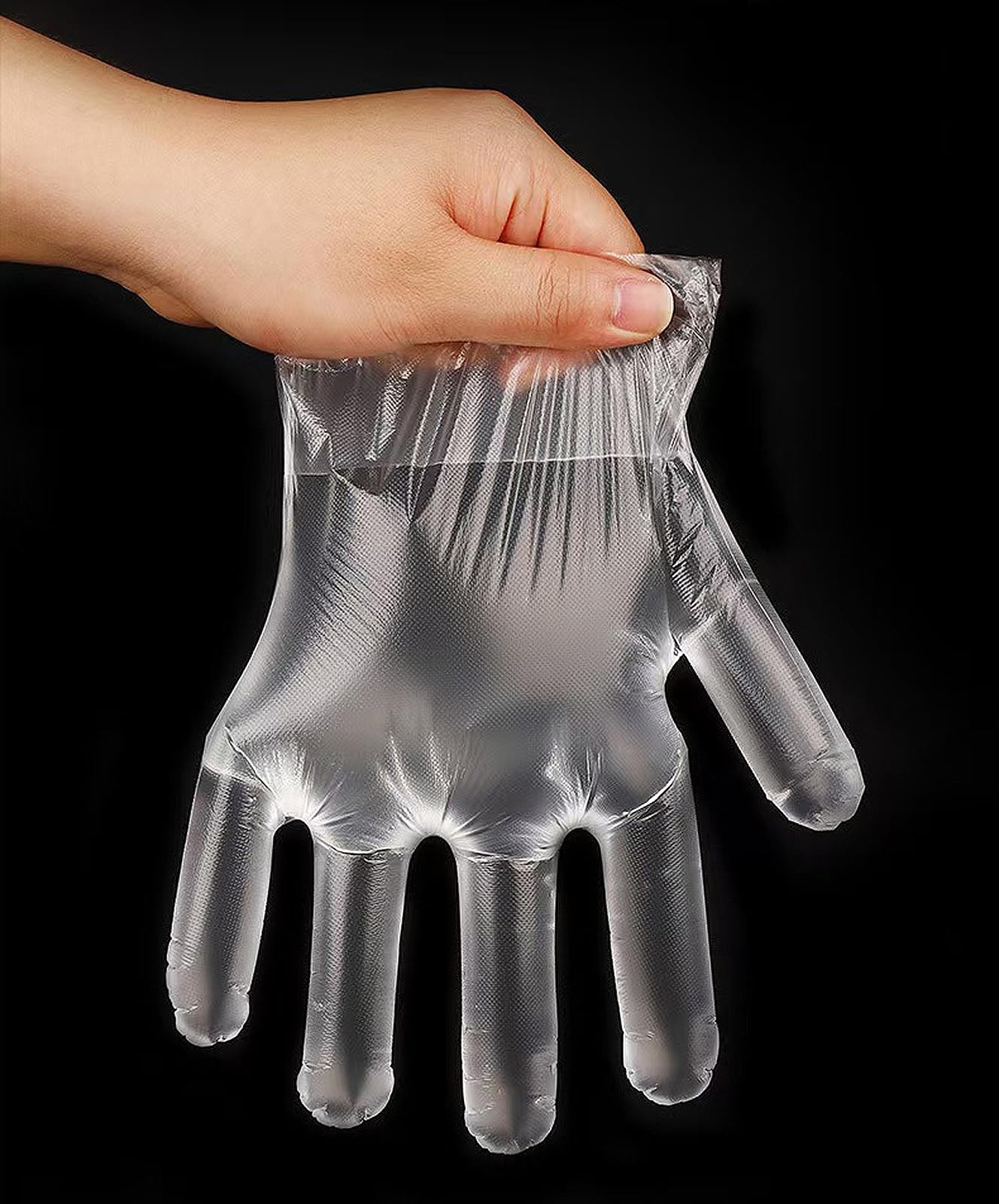 400 Count Disposable Plastic Gloves for Cooking Food Prep Food Service