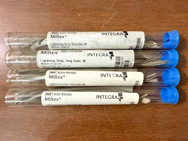 10Pcs Dental Lightning Strips, Sng Side, M Porcelain & Composite