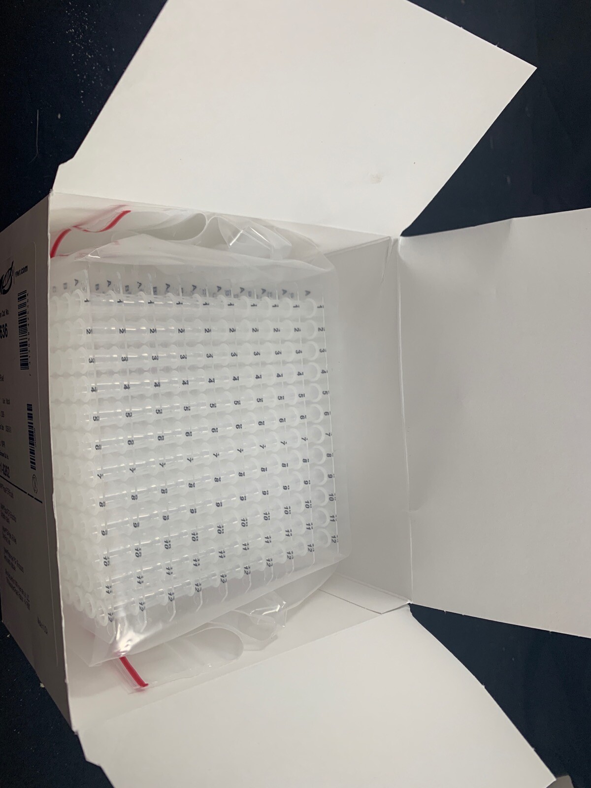VWR 0.2mL Standard PCR Plates 96-Well Natural Non-Skirted 82006-636 10/PK